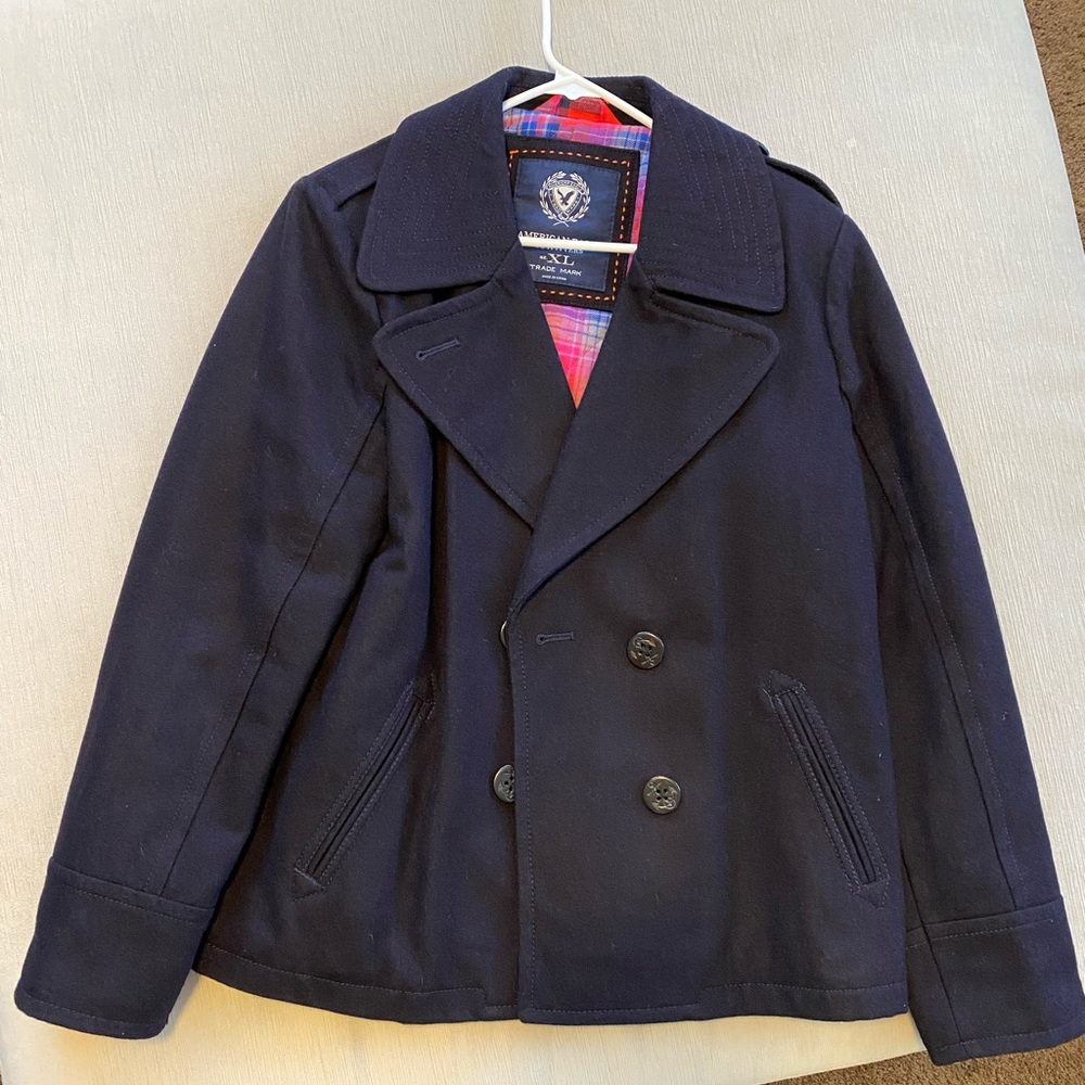American Eagle, Winter peacoat , navy blue XL